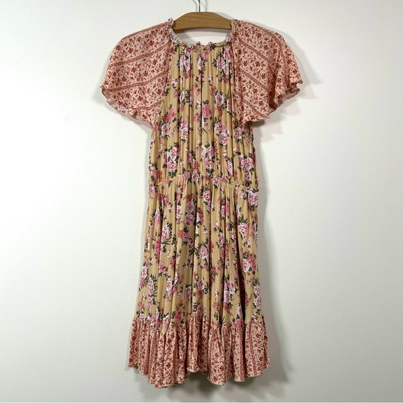 Umgee | Border Print Mixed Floral Mini Dress - Picture 2 of 7